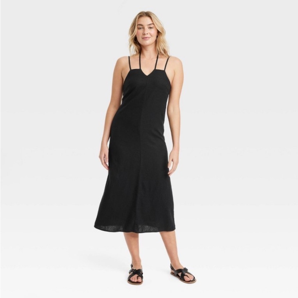 Women's Linen Midi Sundress - Universal
Thread™ Black new